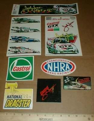 LG Lot John Force New Drag Racing Decal Sticker National Dragster NHRA Castrol  • $29.95