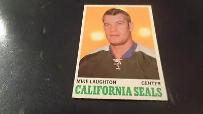 1970-71 Topps Hockey #74 Mike Laughton -California Golden Seals - VG • $1.99