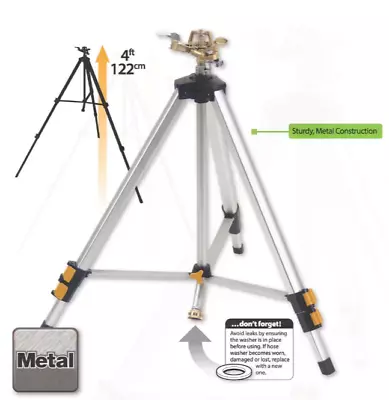 Melnor 897-926 Deluxe Metal Pulsating Sprinkler With Tripod • $34.99