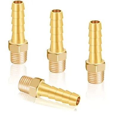 Hose Barb To 1/8 Npt Male Brass Quick Coupler Connect Fitting 5/16 • $12.59