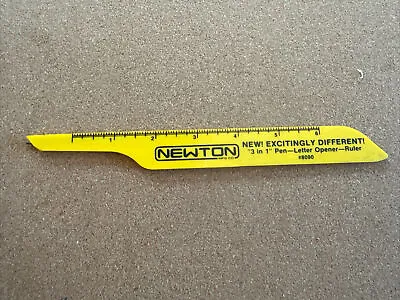 Vintage Advertising 3 In 1 Letter Opener Ruler & Ball Point Pen Newton Mfg  19 • $9.99