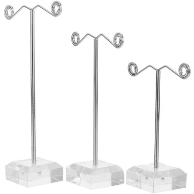 3pcs Earring Tree Tower Necklace Holder Jewelry Display Stand Jewelry Organizer • £8.79