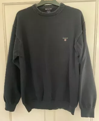 GANT Navy Blue Round Neck Jumper Size Large • £15