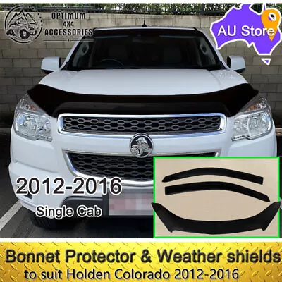 Bonnet Protector And Weather Shields Suit Holden Colorado Single Cab 2012-2016 • $129