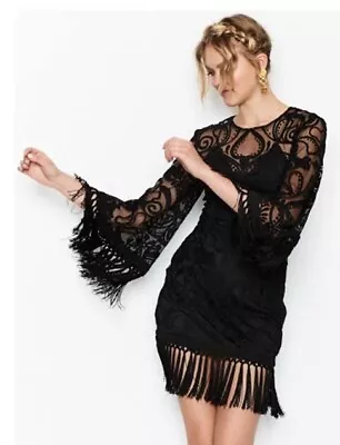 Alice McCall Rhiannon Mini Dress With Slip AU6 US2 EU34 Tassel Fringe 1920’s • $70