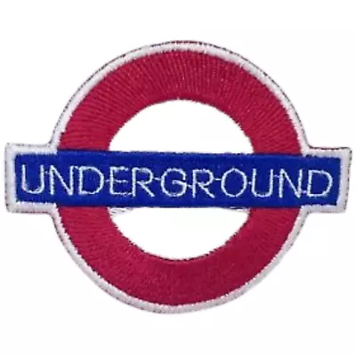 London Underground Logo Embroidery Patches Iron On Sew Clothes Jackets • £2.79