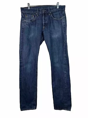 J Brand Tyler Perfect Slim Raw Selvag Men's Blue Jeans Size 33 X 33 • $29.99