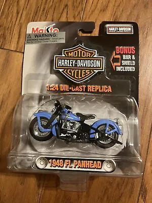 Maisto 1:24 Die Cast Replica Harley Davidson 1948 FL Panhead Motorcycle New • $9.99