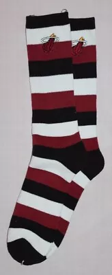 Miami Heat Pro Stripe Mens Crew Socks LRG • $12.99