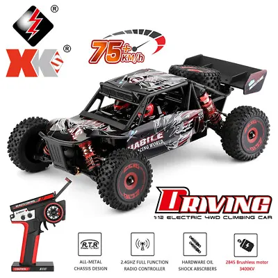 XKS Rc Car 124016 75KM/H 4WD Toys Remote Control Off Road Racing Model Gift • $162.70