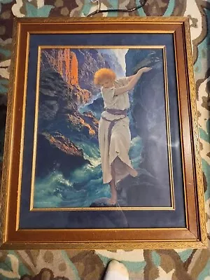 Original 1924 Maxfield  Parrish Titled  The Canyon   W/ Deco Frame ~ Superb • $450