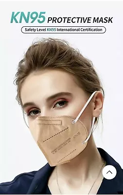 5Layers FFP2 BLACK WHITE GOLD NUDE GREY MASK Disposable Adult KN95 Mask AUSTRALI • $9.99