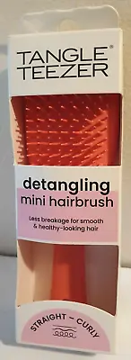 TANGLE TEEZER Detangling Mini Hairbrush STRAIGHT / CURLY Red • £10