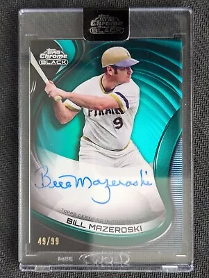 Bill Mazeroski GREEN ON CARD AUTOGRAPH AUTO #ed 49/99! 2022 Topps Chrome Black! • $24.99