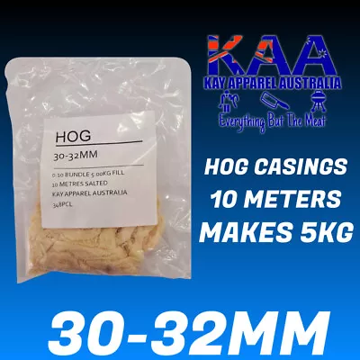 $16 • Buy Sausage Skins Hog Casings Graded 30-32mm 10M Pack Butcher/Chef/Hunter/salami