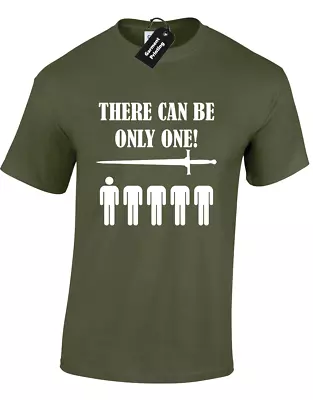 There Can Be Only One Mens T Shirt Movie Highlander Motto Sword Retro Classic • £7.99