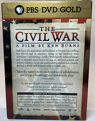 $14.99 • Buy The Civil War: A Film By Ken Burns W/Bonus DVD (DVD, 2002), PBS Gold, History