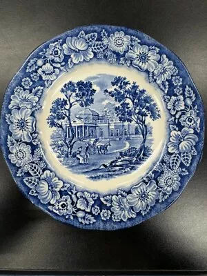 Liberty Blue 6  Vintage Bread And Butter Plate - Monticello Depiction • $7.99