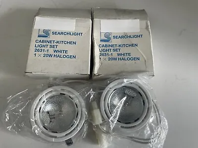 2 X Searchlight Halogen Spotlights Under Cabinet Lights  - BRAND NEW • £5