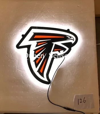 $79.99 • Buy New Atlanta Falcons 2D LED Light Neon Sign 14  Lamp Wall Decor Display Windows