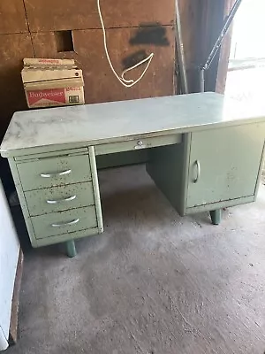 Steel Age Tanker Desk Mid-Century Modern Retro Corry-Jamestown Secretary Craft • $315