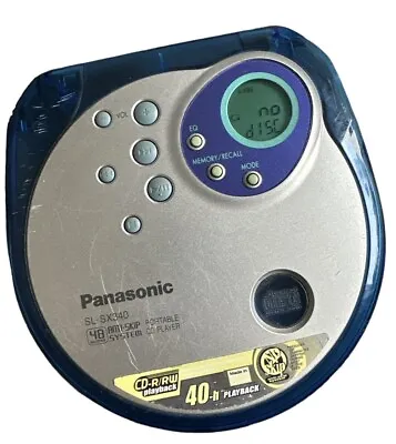 Vintage Panasonic Personal Portable CD Player Walkman Model  SL-SX340 [Grade C] • £19.99