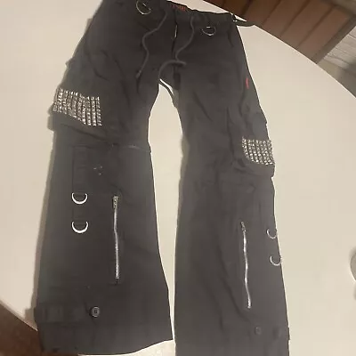 Men's Vintage Late 90s Medium Goth Punk Raver Baggy Cargo Pants By TRIPP NYC • $140