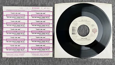 A-HA Take On Me / The Sun Always Shines On T.V. 45 Warner Bros. 7-21999 UNPLAYED • $30