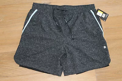 HIND Men’s Compression Lined Brief 7  Running Shorts $68 Grey NEW L • $29.99