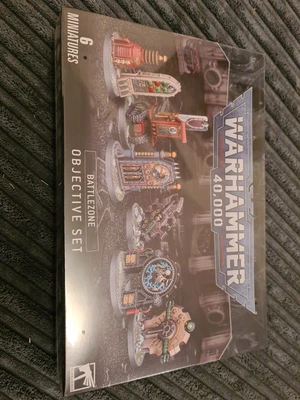 £20 • Buy Warhammer 40k Battlezone Objective Set Markers - New & Sealed