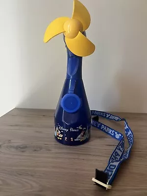 Walt Disney Parks Misting Water Spray Bottle Fan With Lanyard • £19.29