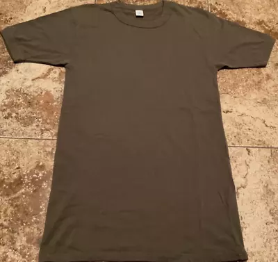 Vintage German Military Od Green T-shirt ( Mens Large Tall ) Preowned • $19.20