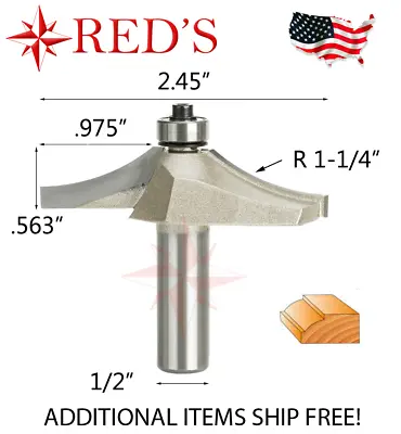 Tideway Carbide Pro LC12010908 2-1/2D Table Edge 1/2  Shank Router Bit • $14.99