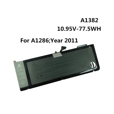 Genuine/Original Apple MacBook Pro 15  Unibody A1286 2011-2012 Battery A1382 • £49