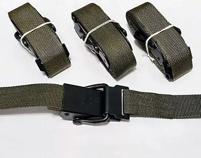 US GI Military Nylon Cargo Tie Down Strap Alice LC-1 Back Pack Frame NEW 4 PACK • $29.95