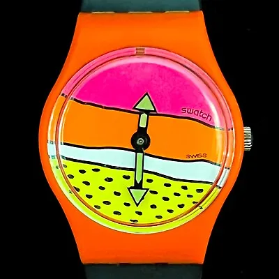 $298 • Buy RARE Schmidt & Müller Keith Haring Swatch Watch 1985 LO001 Vtg: Not Working ASIS