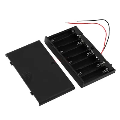 1PCS 1.5V AA X 8 Cells Battery Box Holder Case Cover With Switch Wire Lead 12V • £2.76