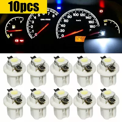 10x T5 B8.5D 5050 1SMD LED Light Dashboard Dash Gauge Instrument Blue Bulbs Lamp • $5.03