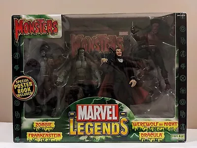 Marvel Legends Monsters Zombie Frankenstein Dracula Werewolf Sealed Box Set 2006 • $199.99