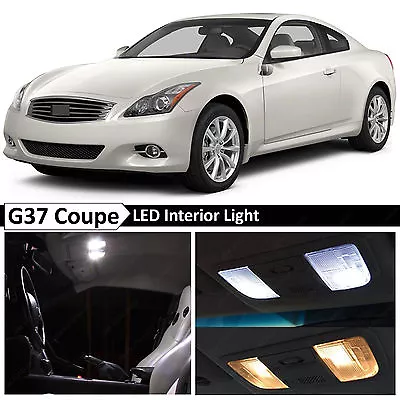 White Interior LED Lights Package Kit For 2008-2014 G37 Coupe • $13.89