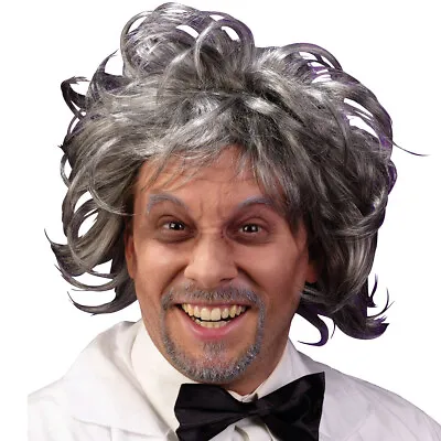 W409 Mad Scientist Wig Einstein Adult Men's Halloween Frizzy Costume Accessory • $15.12