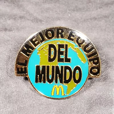 2008 McDonald's El Mejor Equipo Del Mundo Lapel Hat Pin Fast Food Advertising • $4.98