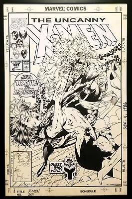 Uncanny X-Men #269 Jim Lee 11x17 FRAMED Original Art Poster Marvel Comics • $49.95