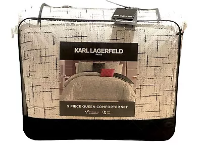 Karl Lagerfeld Paris 5pc Comforter Bedding Set - Queen Size • $117.90