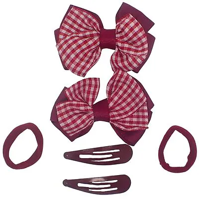 6pcs Set Hair Clips Hair Bows Hair Bobbles Hair Ties • £4.36