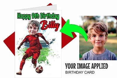 Man Utd FOOTBALL Birthday Card PERSONALISED - 2 LAYERS  300gsm CARDSTOCK VIBRANT • £9.95