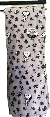 Lilac SNOOPY  Spring Time Bees & Flower Power Plush Throw Blanket 60x70 Inch XL • $44.95