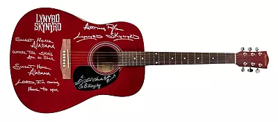 Lynyrd Skynyrd Band Signed Inscribed Main Street Acoustic Guitar JSA COA • $4995