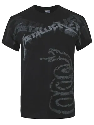 Metallica T Shirt Black Album Faded Official Licensed Black Mens Metal Rock NEW • £24.90