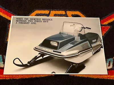 🏁 ‘83 YAMAHA ENTICER 300 Snowmobile Poster Vintage Sled  ((STRAIGHT LINE)) • $21.88